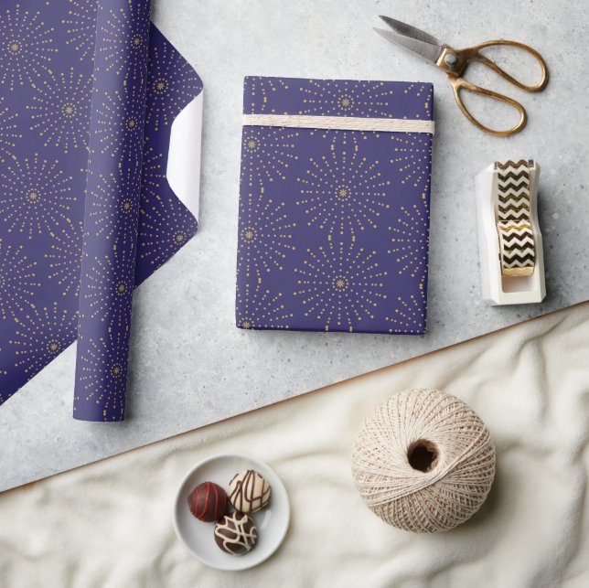 Modern Starburst For New Year's Wrapping Paper (Crafts)