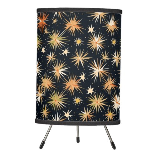 Modern starburst  tripod lamp