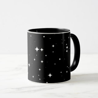 Modern Starry Night Sky Seamless Pattern 8K Coffee Mug