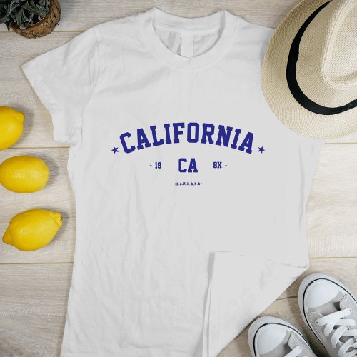 MODERN STATE CITY CUSTOM NAME CALIFORNIA SUMMER T_Shirt