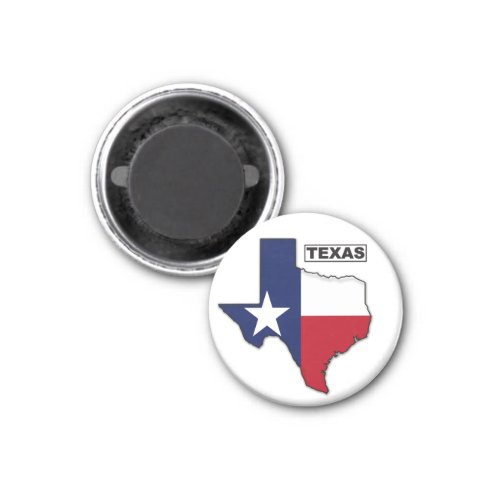 Modern State Outline Texas Flag Magnet