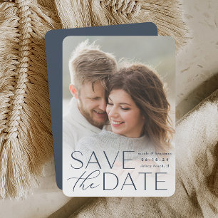 Modern Statement Vertical Photo Save The Date
