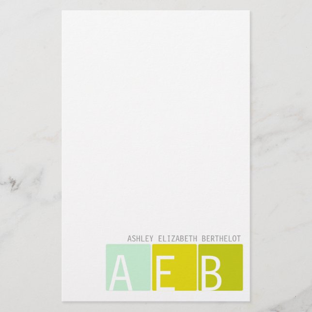 Modern Stationery (Front)