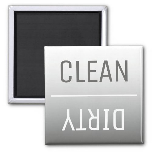 Modern Steel Gray Ombre Dishwasher Magnet