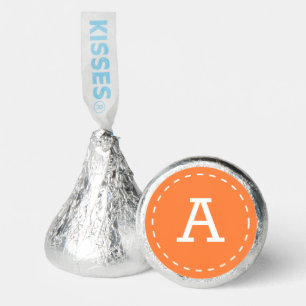 Modern Stitch Simple Typography Custom Monogram Hershey®'s Kisses®