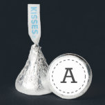Modern Stitch Simple Typography Custom Monogram Hershey®'s Kisses®<br><div class="desc">This simple and modern design is composed of sans serif typography in a stitch frame. Perfect for party favors.</div>