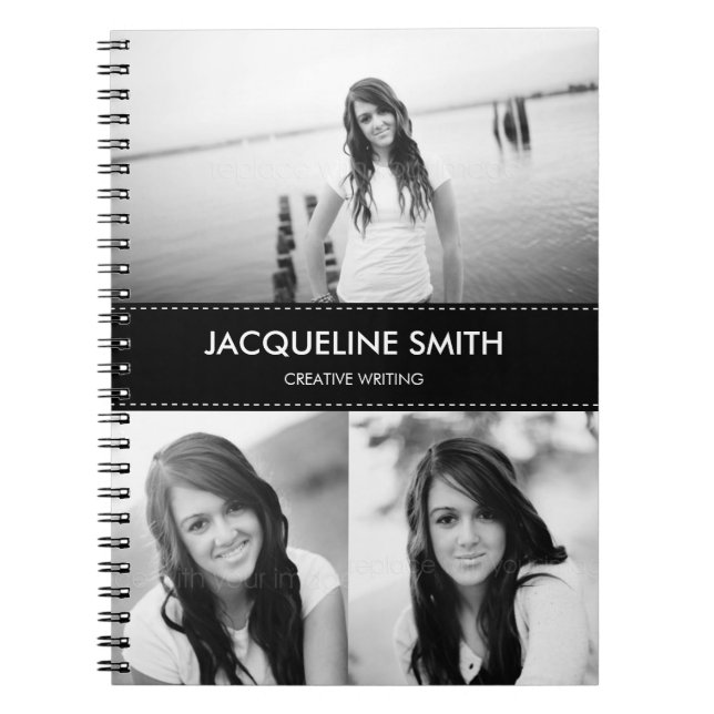 Modern Stitching Personalized Notebook (Front)