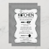 Modern Stock the Kitchen Bridal Shower Invitation (Front/Back)