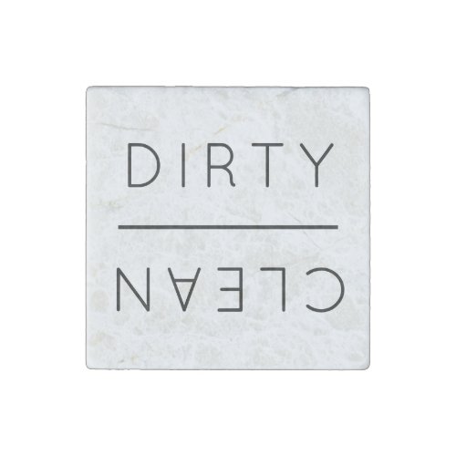 Modern Stone Clean Dirty Kitchen Dishwasher Magnet