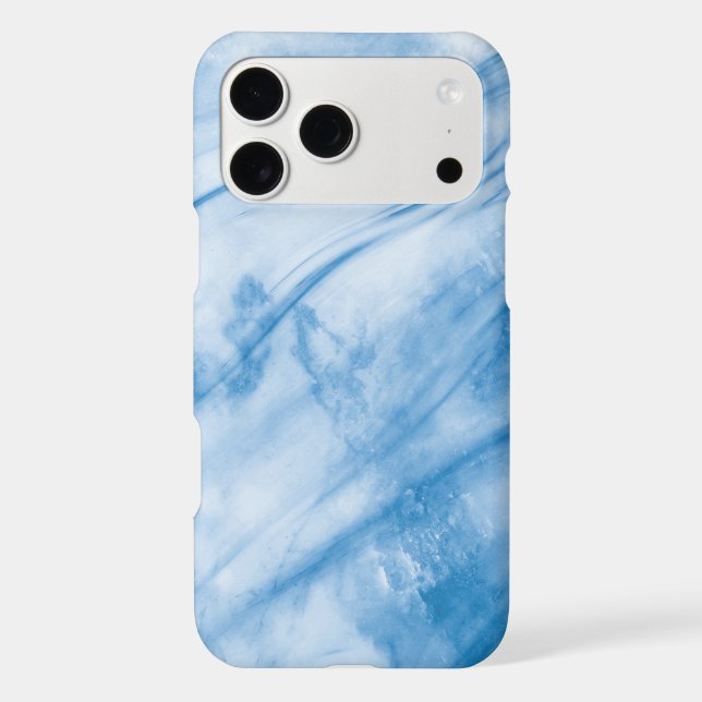 Modern Stone Dusty Blue Marble Case-Mate iPhone Case (Back)