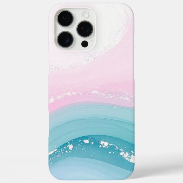 Modern Stone Dusty Blue Marble Case-Mate iPhone Case (Back)
