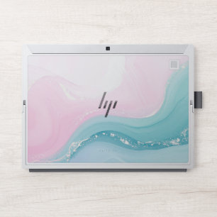 Modern Stone Dusty Blue Marble HP Laptop Skin