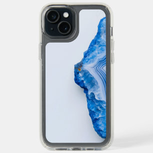 Modern Stone Dusty Blue Marble iPhone 15 Plus Case