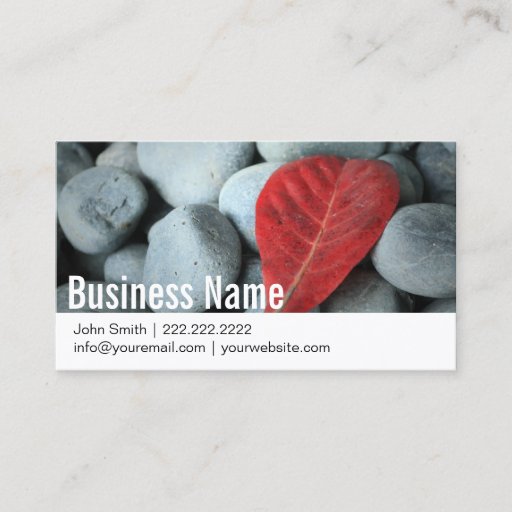Customizable Modern Stones Photography Business Cards