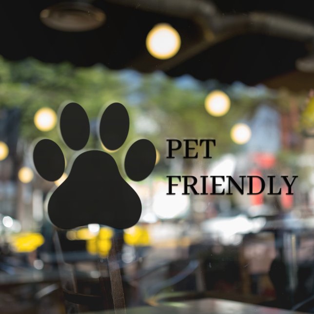 Modern Store Window Pet Friendly Window Cling (Creator Uploaded)
