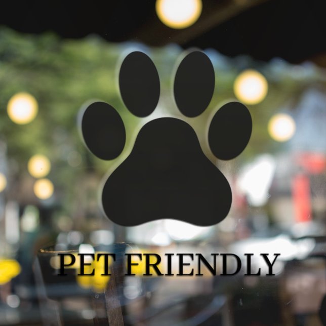 Modern Store Window Pet Friendly Window Cling (Creator Uploaded)