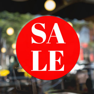 Modern Store Window Sale Window Cling