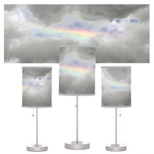 Modern Storm Cloud Bright Colorful Rainbow Table Lamp