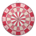 Modern Strawberry Pink Dart Board<br><div class="desc">A fun,  pretty and modern strawberry pink,  red and cream dart board,  perfect for adding a pop of color to your game room. Get ready to aim for the bullseye and elevate your dart game!</div>