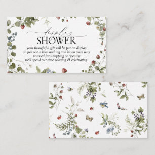 Modern Strawberry Summer Unwrapped Display Shower Enclosure Card