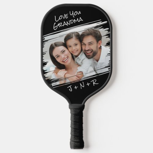  Modern Street Art Add Your Photo Love You Grandma Pickleball Paddle