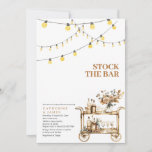 Modern String lights Stock The Bar Couple Shower  Invitation