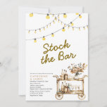 Modern String lights Stock The Bar Minimalist Invitation