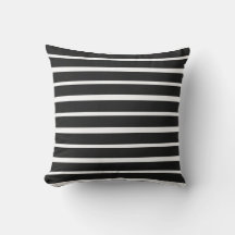 Modern Stripe Black and White Patio Decor
