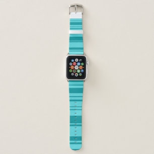 Modern Stripe Turquoise Apple Watch Band