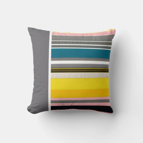 Modern Striped Decorative Throw Pillow