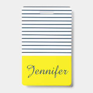 Modern striped pattern badge
