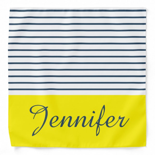 Modern striped pattern bandana (Front)