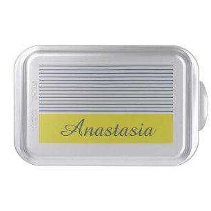 Modern striped pattern cake pan