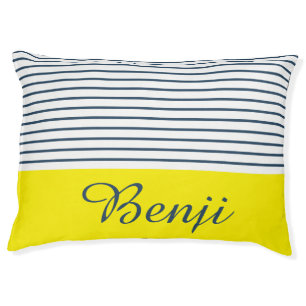 Modern striped pattern pet bed