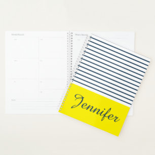 Modern striped pattern planner