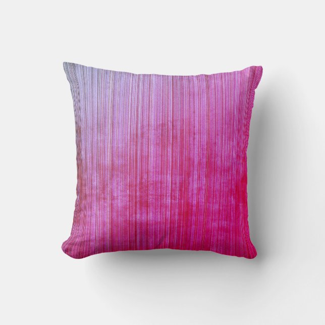 Modern striped rustic Miami Throw Pillow (Front)