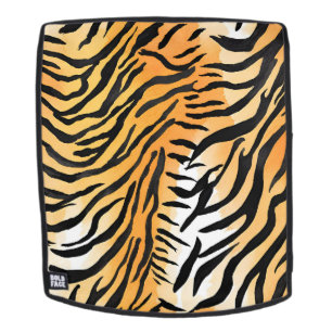 Modern Striped tiger skins Print big cats feline a Backpack