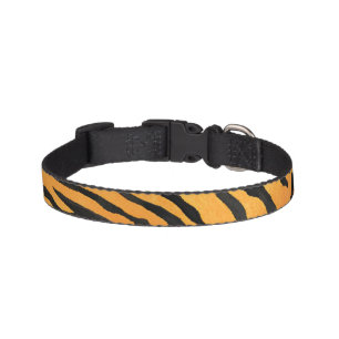 Modern Striped tiger skins Print big cats feline a Pet Collar