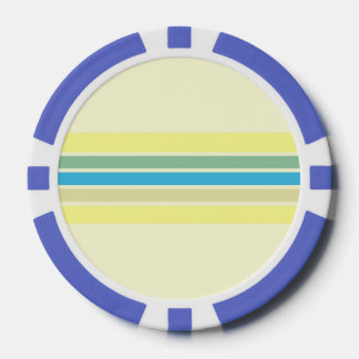 modern stripes art poker chips