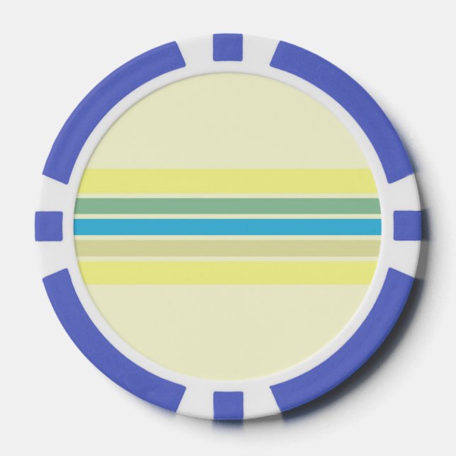 modern stripes art poker chips (Front)