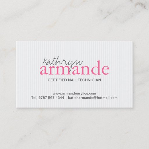 Customizable Modern Stripes Business Card