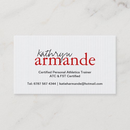 Modern Stripes Business Card