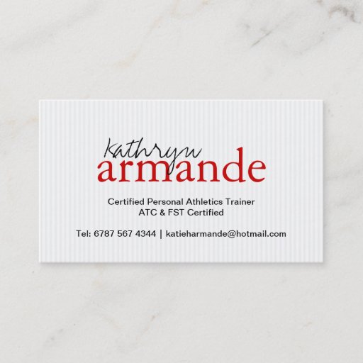 Customizable Modern Stripes Business Card
