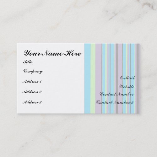 Modern Stripes Business Cards