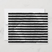 Modern Stripes Couples Personalized Stationery Note Card (Back)