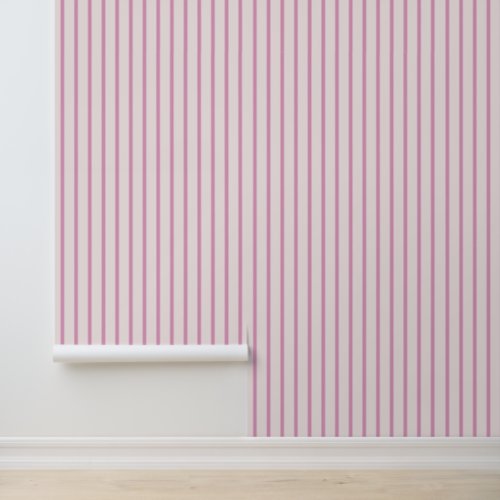 Modern Stripes in Blush  Pink Wallpaper