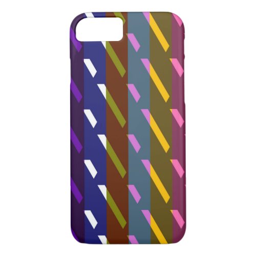 Modern Stripes Mosaic Pattern iPhone 87 Case