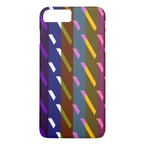 Modern Stripes Mosaic Pattern iPhone 8 Plus7 Plus Case