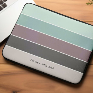 Modern Stripes Personalized  Laptop Sleeve