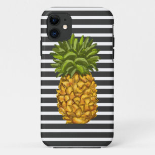 Modern Stripes Pineapple Phone Case